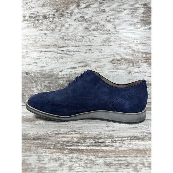 Men\'s Andrew Marc Blue Suede Wingtip Oxfords Sz 13 EUC! main image 7